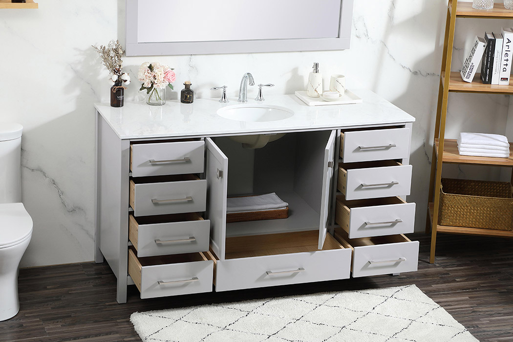 Elegant Bathroom Vanity - Gray (VF18860GR)