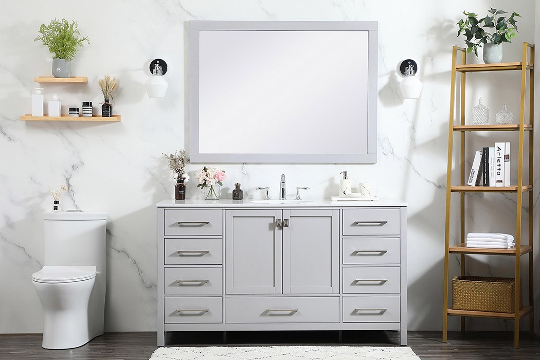 Elegant Bathroom Vanity - Gray (VF18860GR)