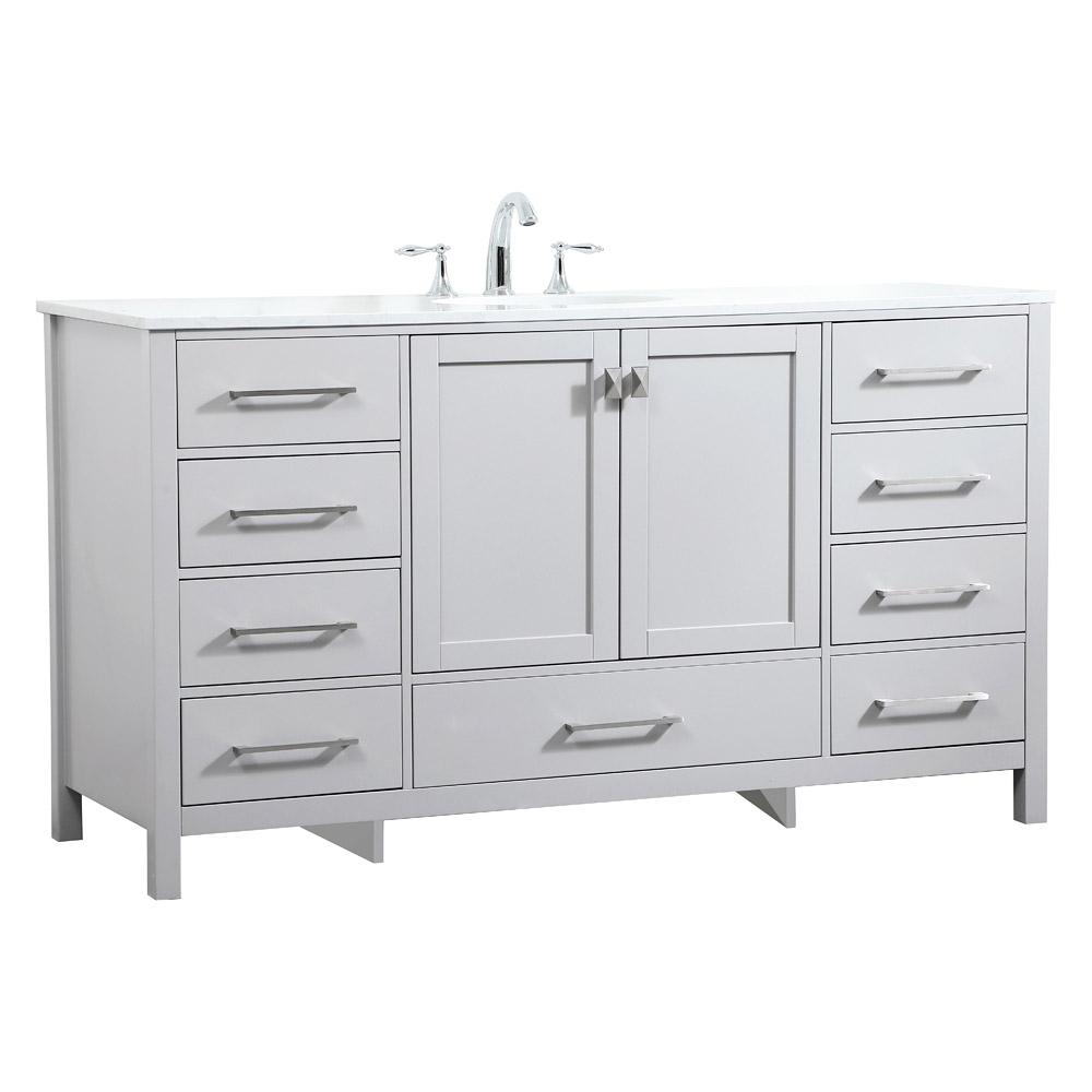 Elegant Bathroom Vanity - Gray (VF18860GR)