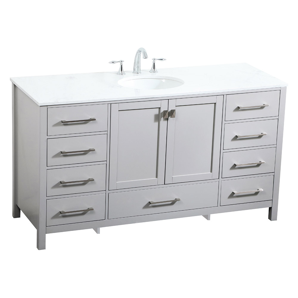 Elegant Bathroom Vanity - Gray (VF18860GR)