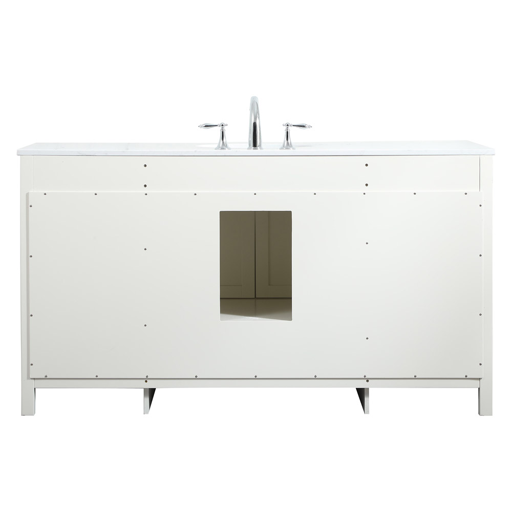 Elegant Bathroom Vanity - White (VF18860WH)