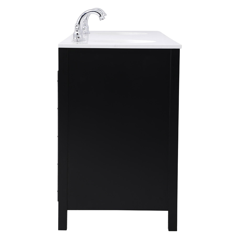 Elegant Bathroom Vanity - Black (VF18872DBK)