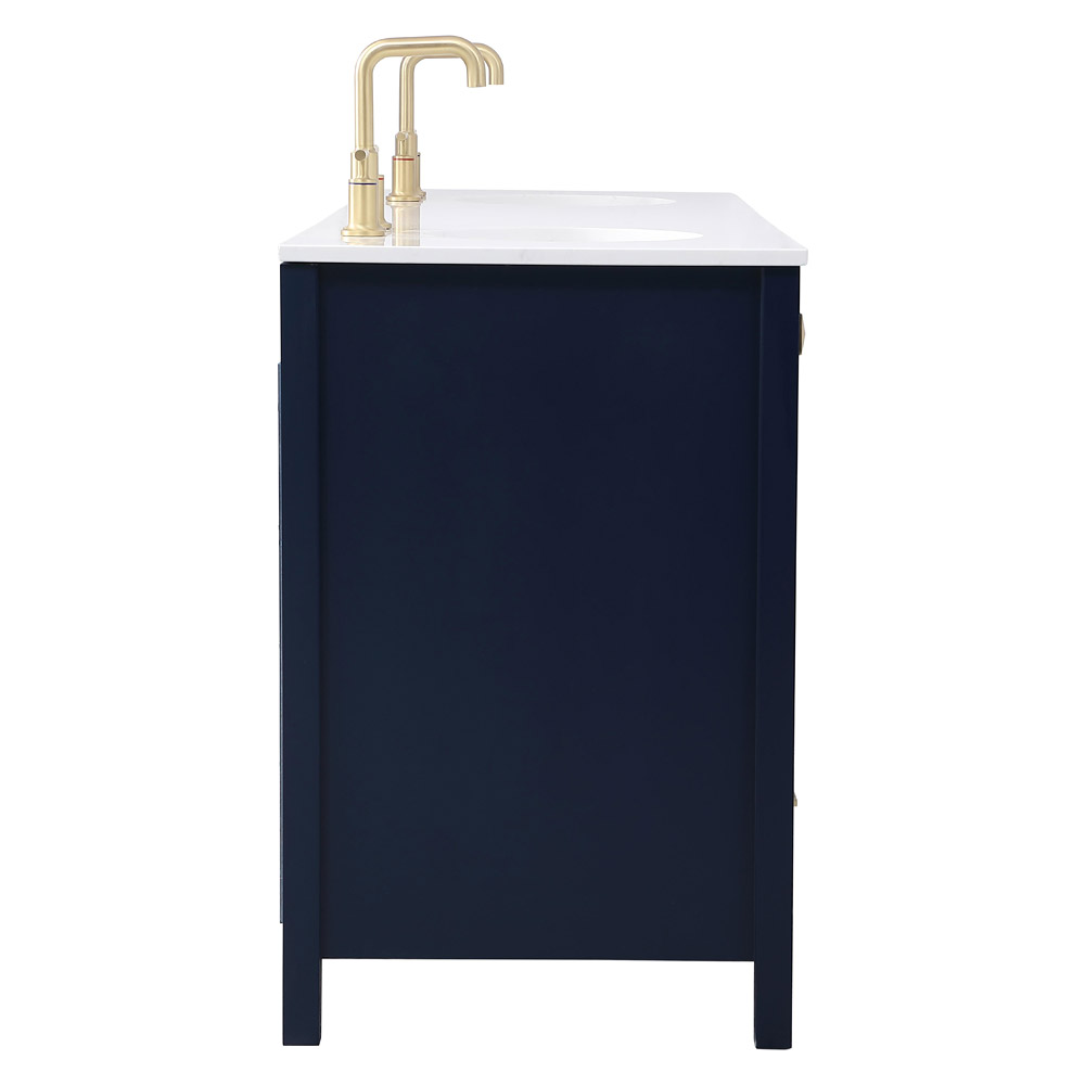 Elegant Bathroom Vanity - Blue (VF18872DBL)