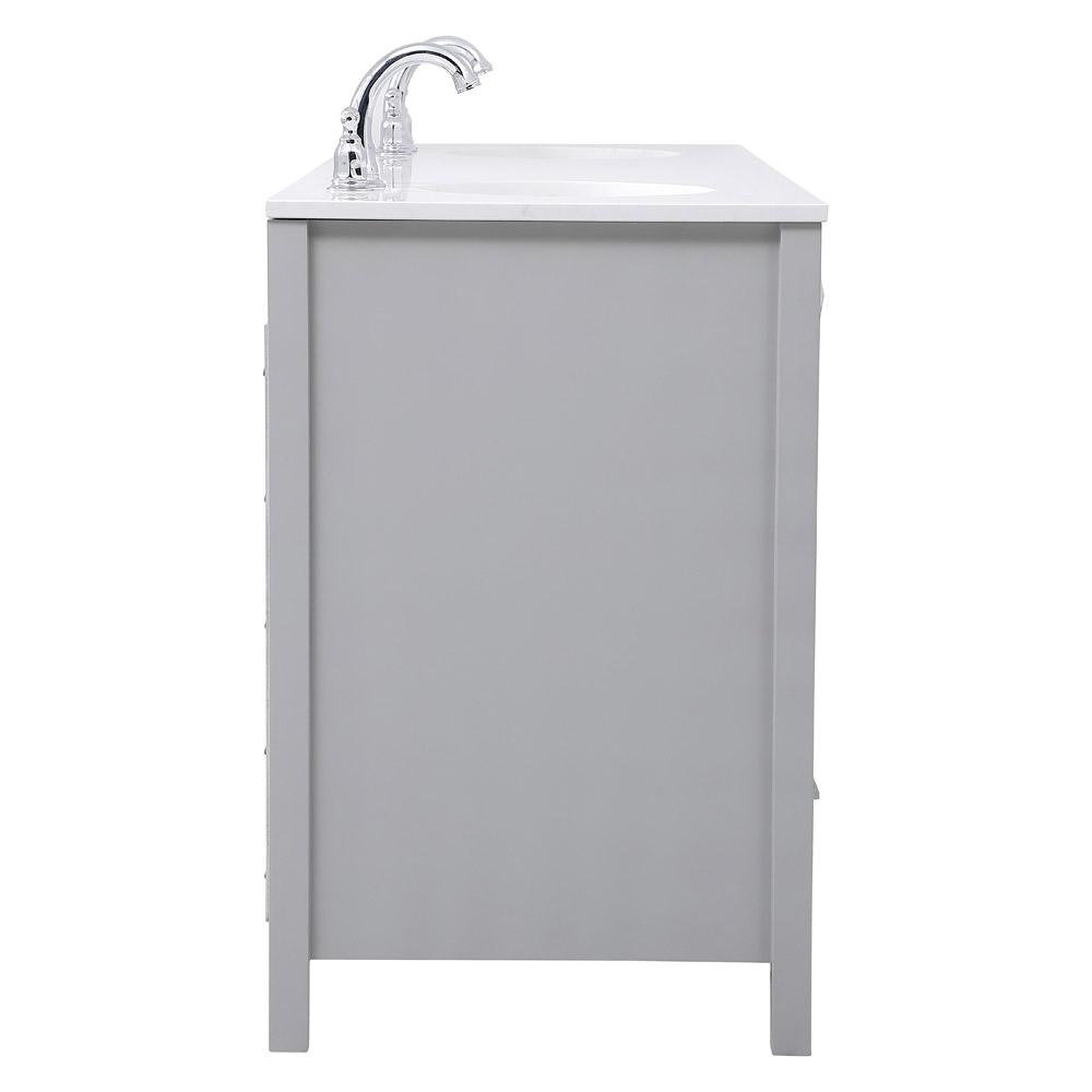 Elegant Bathroom Vanity - Gray (VF18872DGR)