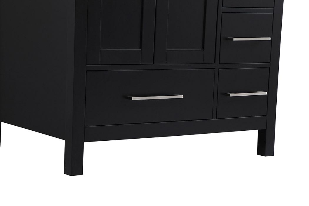 Elegant Bathroom Vanity - Black, L 32" (VF18932BK)