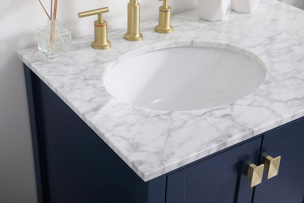 Elegant Bathroom Vanity - Blue, L 32" (VF18932BL)