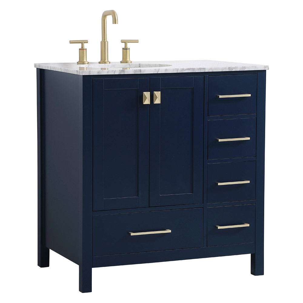 Elegant Bathroom Vanity - Blue, L 32" (VF18932BL)