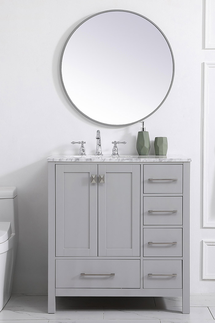 Elegant Bathroom Vanity - Gray, L 32" (VF18932GR)