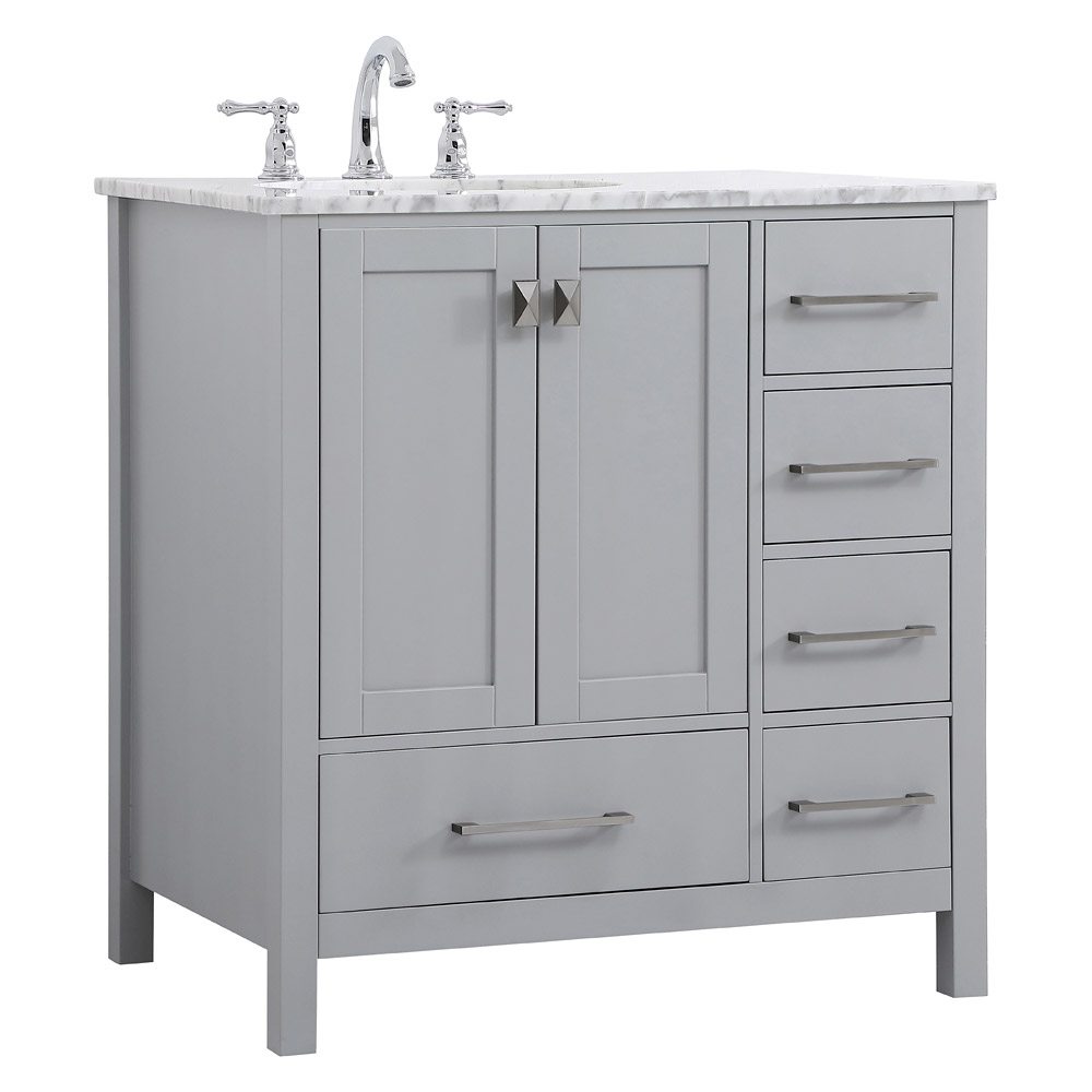 Elegant Bathroom Vanity - Gray, L 32" (VF18932GR)