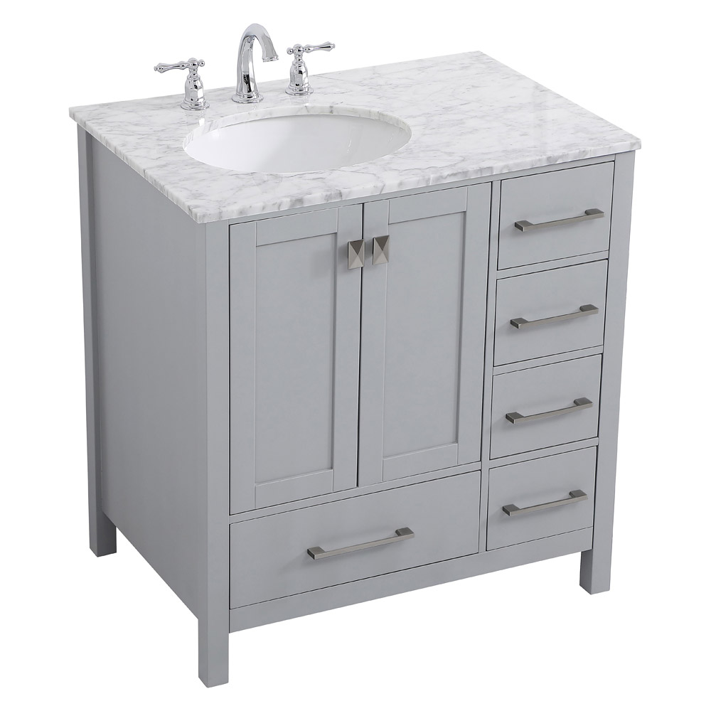 Elegant Bathroom Vanity - Gray, L 32" (VF18932GR)