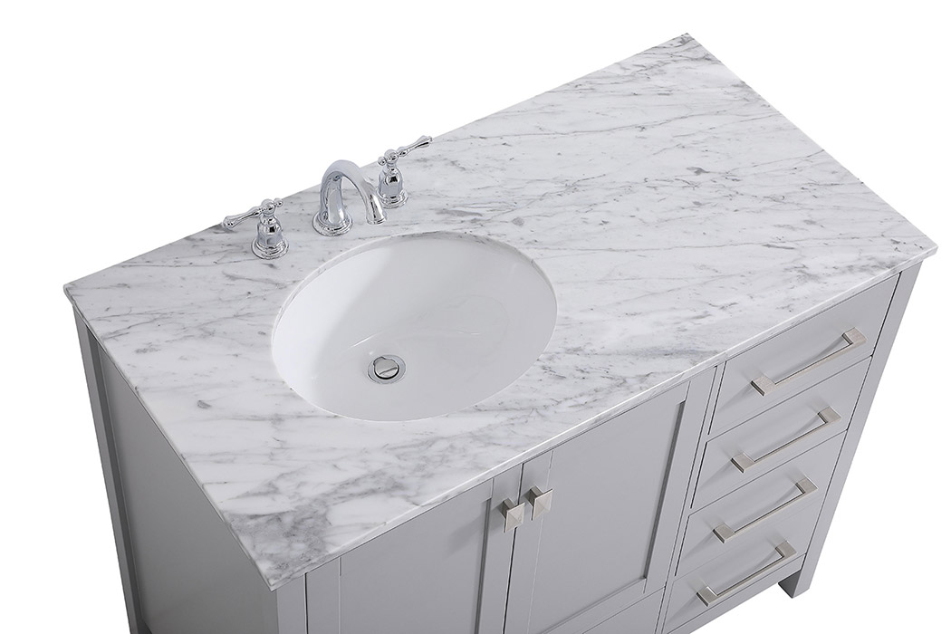 Elegant Bathroom Vanity - Gray, L 42" (VF18942GR)