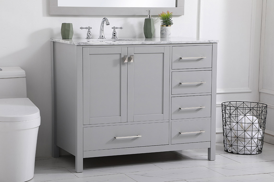 Elegant Bathroom Vanity - Gray, L 42" (VF18942GR)