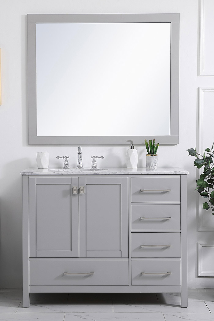 Elegant Bathroom Vanity - Gray, L 42" (VF18942GR)