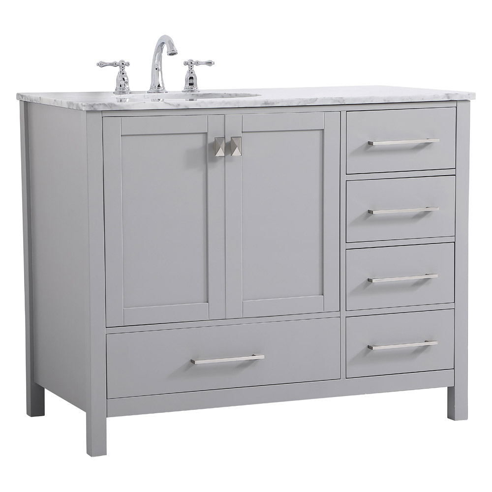 Elegant Bathroom Vanity - Gray, L 42" (VF18942GR)