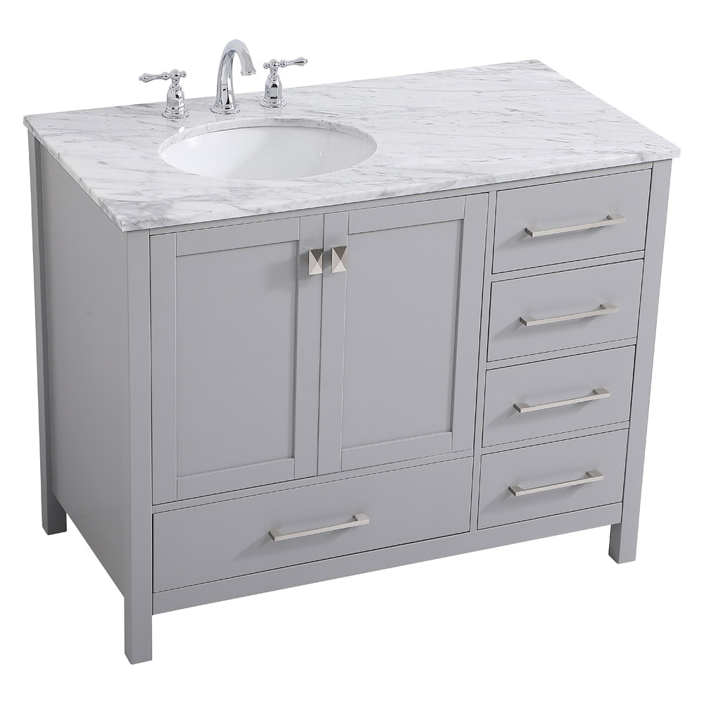 Elegant Bathroom Vanity - Gray, L 42" (VF18942GR)