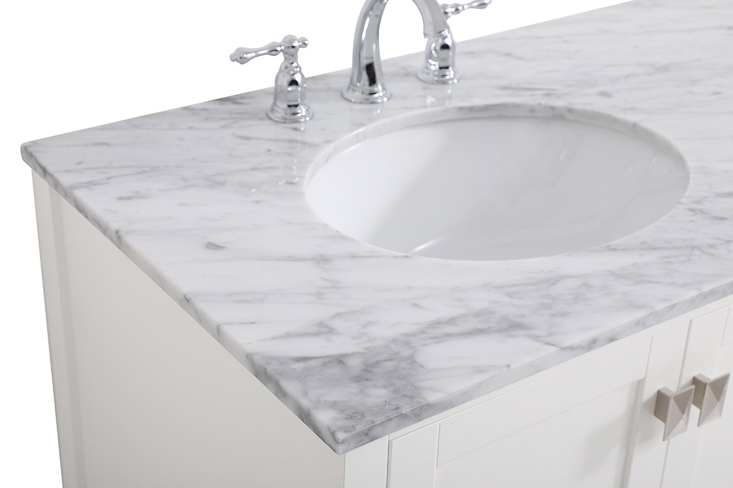 Elegant Bathroom Vanity - White, L 42" (VF18942WH)