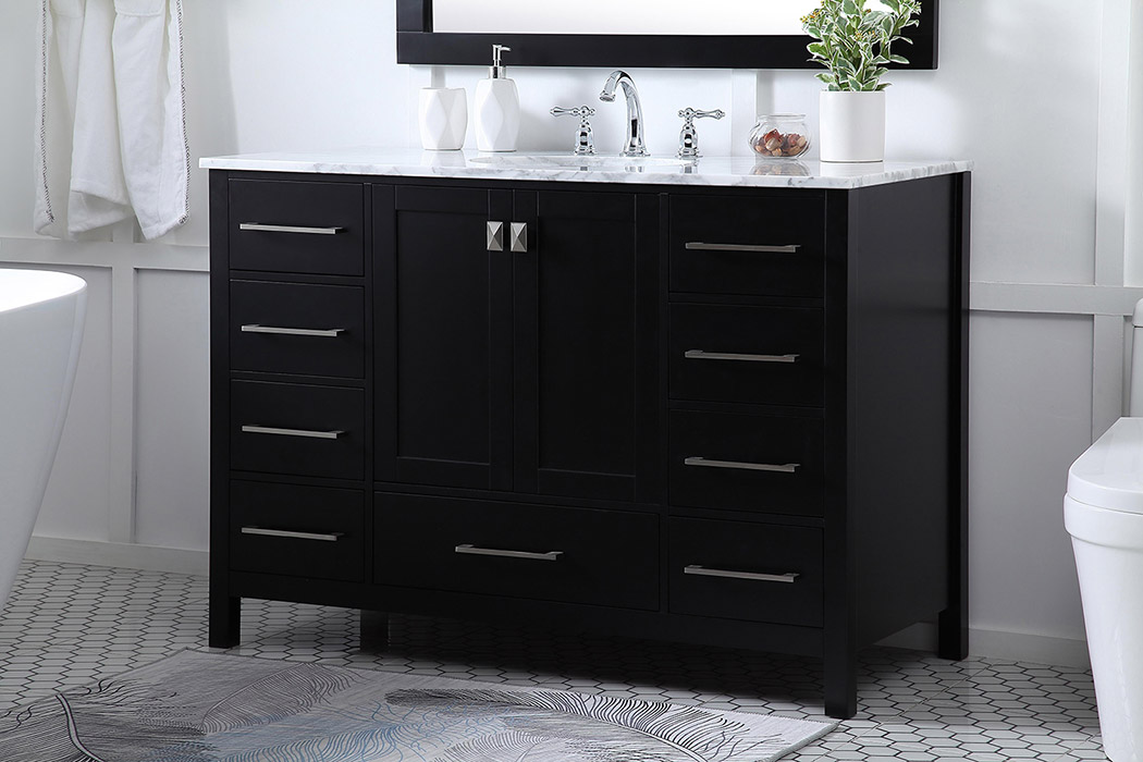 Elegant Bathroom Vanity - Black (VF18948BK)