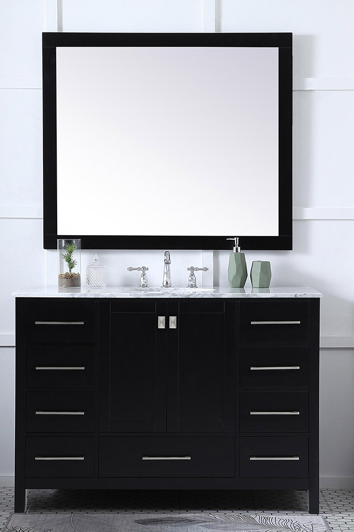 Elegant Bathroom Vanity - Black (VF18948BK)