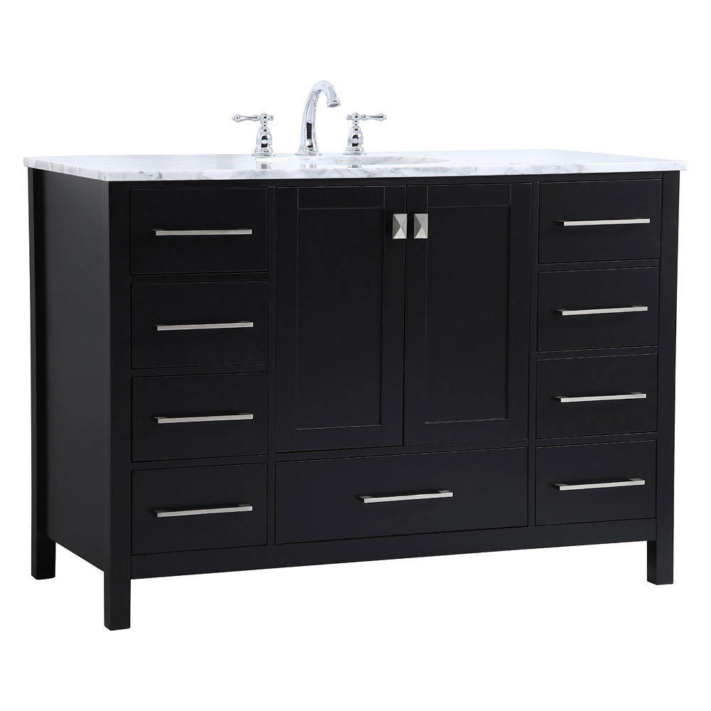 Elegant Bathroom Vanity - Black (VF18948BK)