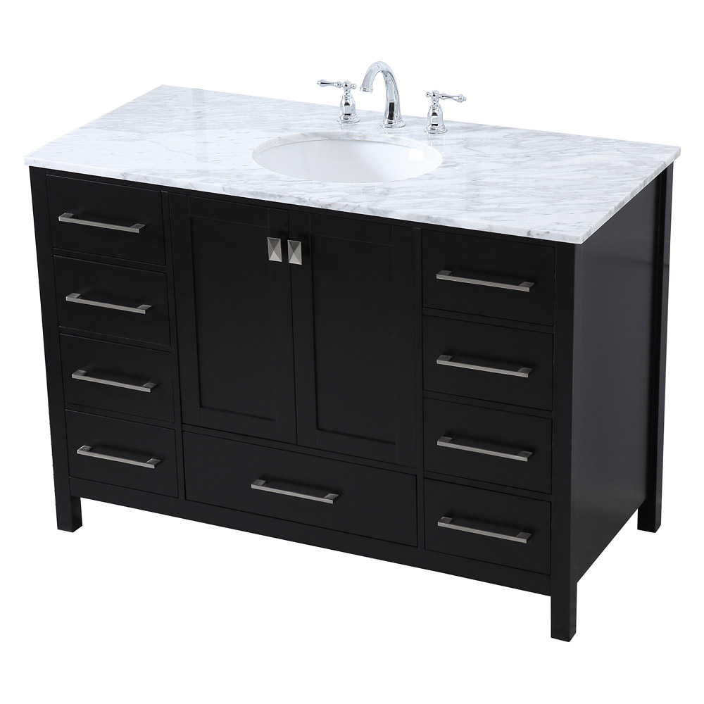 Elegant Bathroom Vanity - Black (VF18948BK)