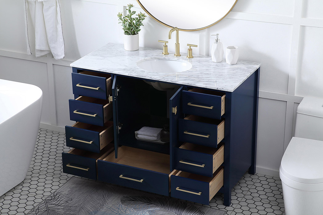 Elegant Bathroom Vanity - Blue (VF18948BL)