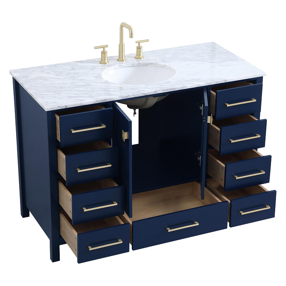 Elegant Bathroom Vanity - Blue (VF18948BL)