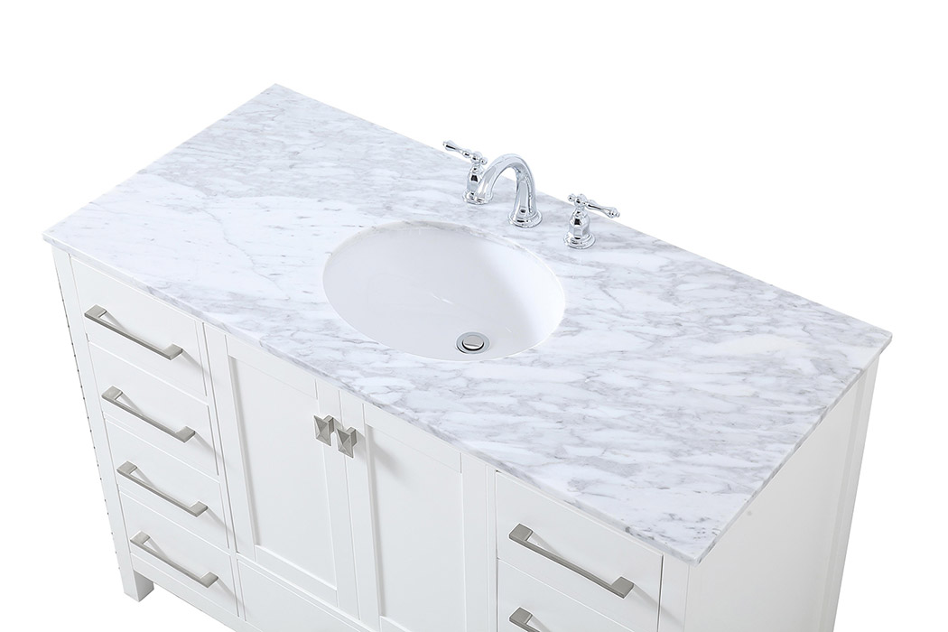 Elegant Bathroom Vanity - White (VF18948WH)