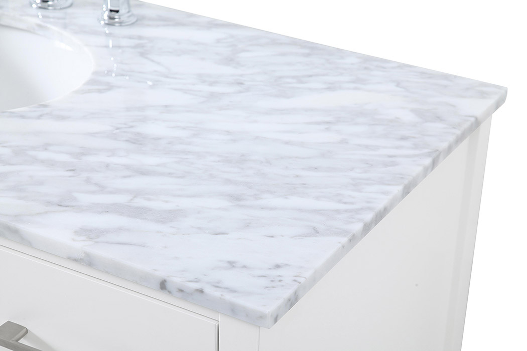 Elegant Bathroom Vanity - White (VF18948WH)