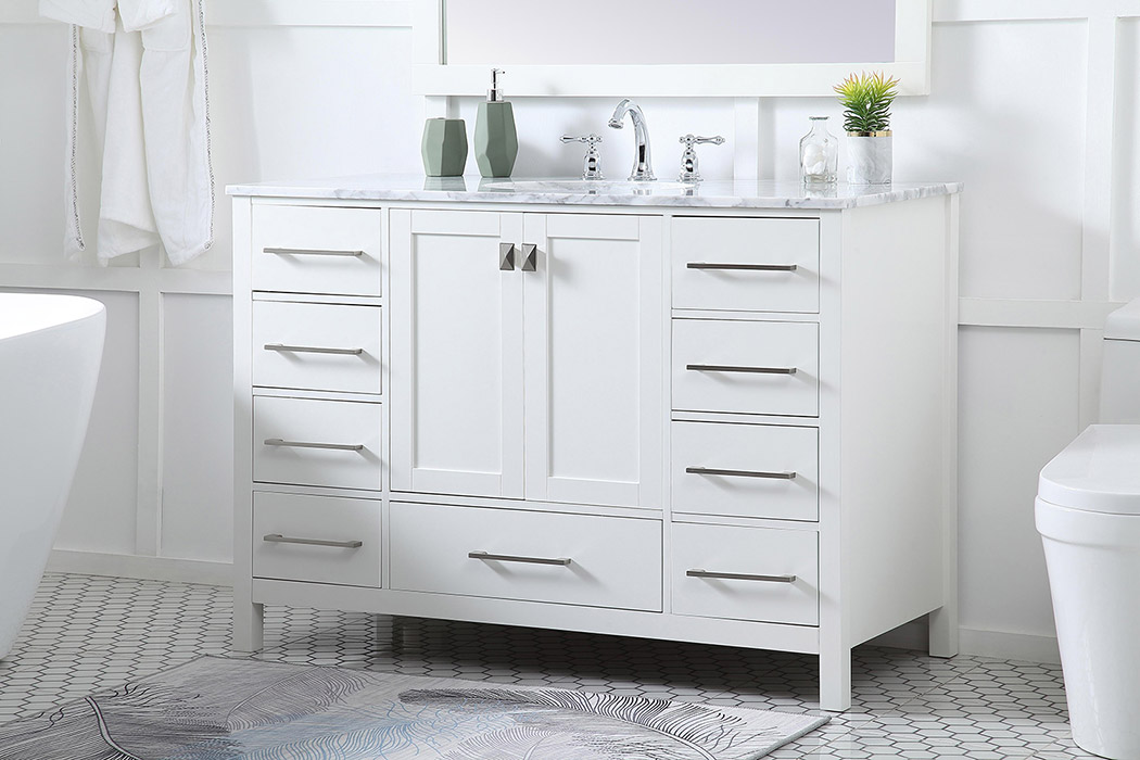 Elegant Bathroom Vanity - White (VF18948WH)