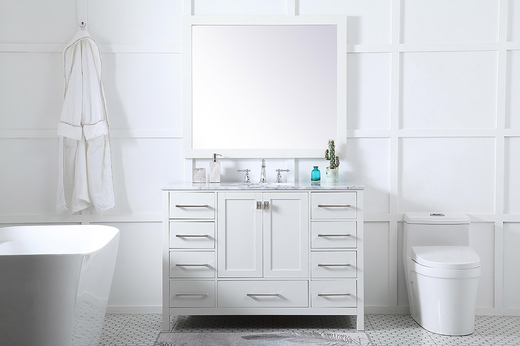 Elegant Bathroom Vanity - White (VF18948WH)