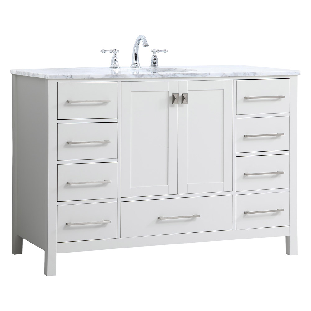 Elegant Bathroom Vanity - White (VF18948WH)