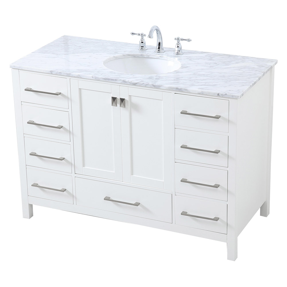 Elegant Bathroom Vanity - White (VF18948WH)