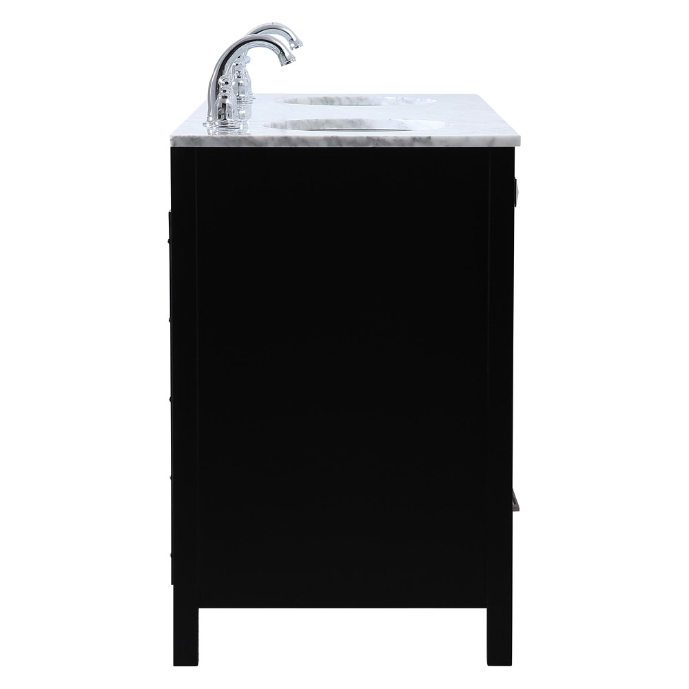 Elegant Bathroom Vanity - Black, L 60" (VF18960DBK)