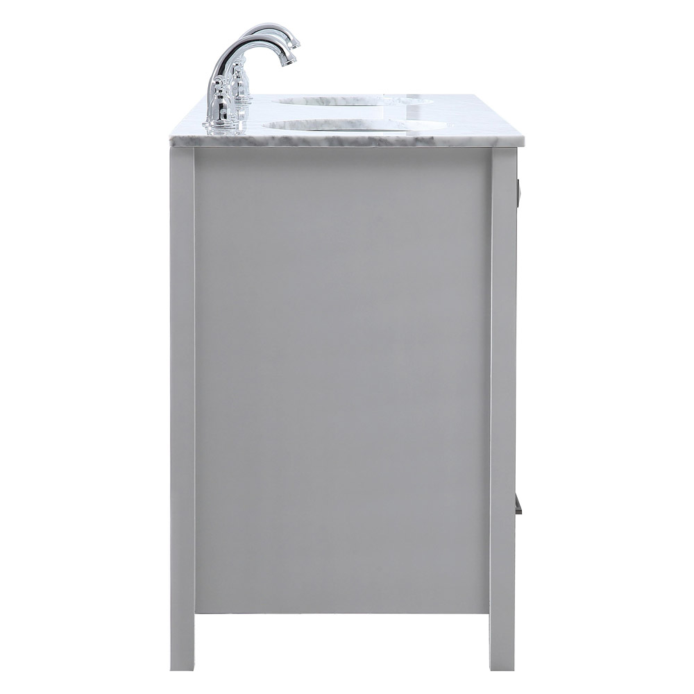 Elegant Bathroom Vanity - Gray, L 60" (VF18960DGR)