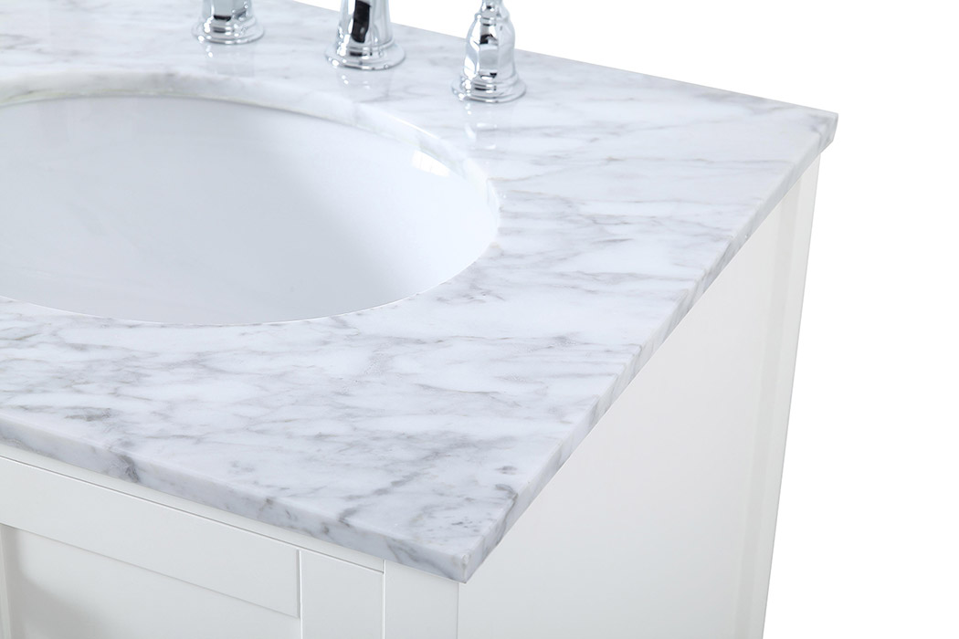 Elegant Bathroom Vanity - White, L 60" (VF18960DWH)