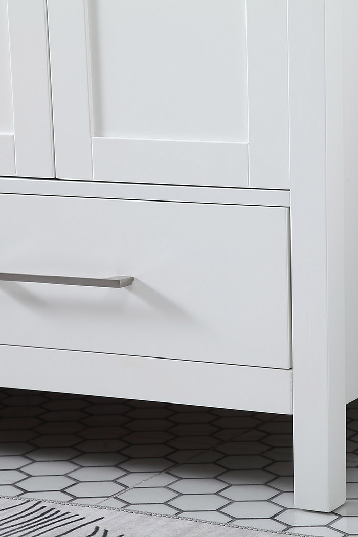 Elegant Bathroom Vanity - White, L 60" (VF18960DWH)