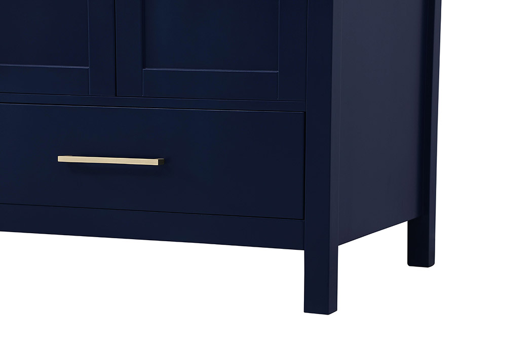 Elegant Bathroom Vanity - Blue, L 72" (VF18972DBL)