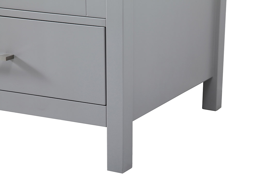 Elegant Bathroom Vanity - Gray, L 72" (VF18972DGR)