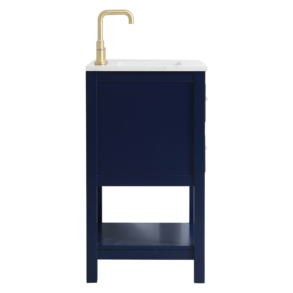 Elegant Bathroom Vanity - Blue, L 24" (VF19024BL)