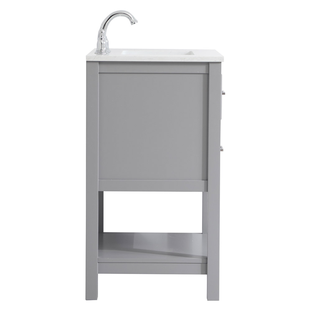 Elegant Bathroom Vanity - Gray, L 24" (VF19024GR)