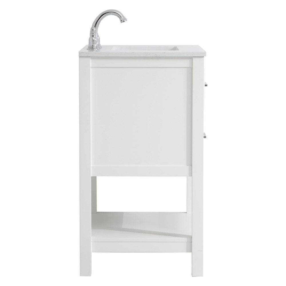 Elegant Bathroom Vanity - White, L 24" (VF19024WH)