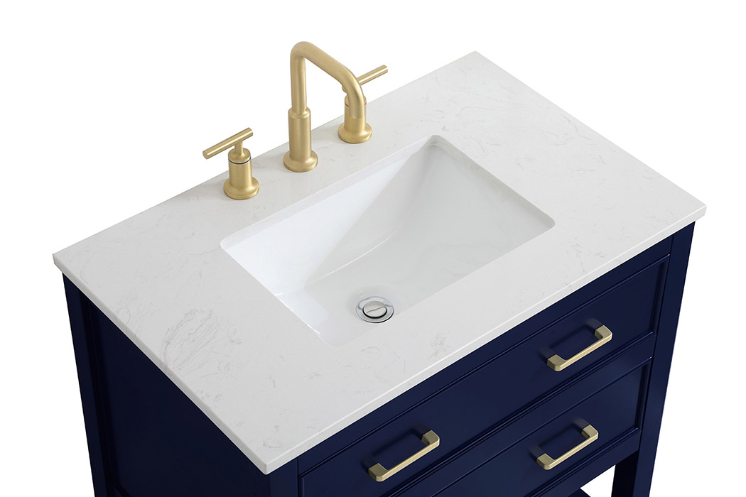 Elegant Bathroom Vanity - Blue (VF19030BL)