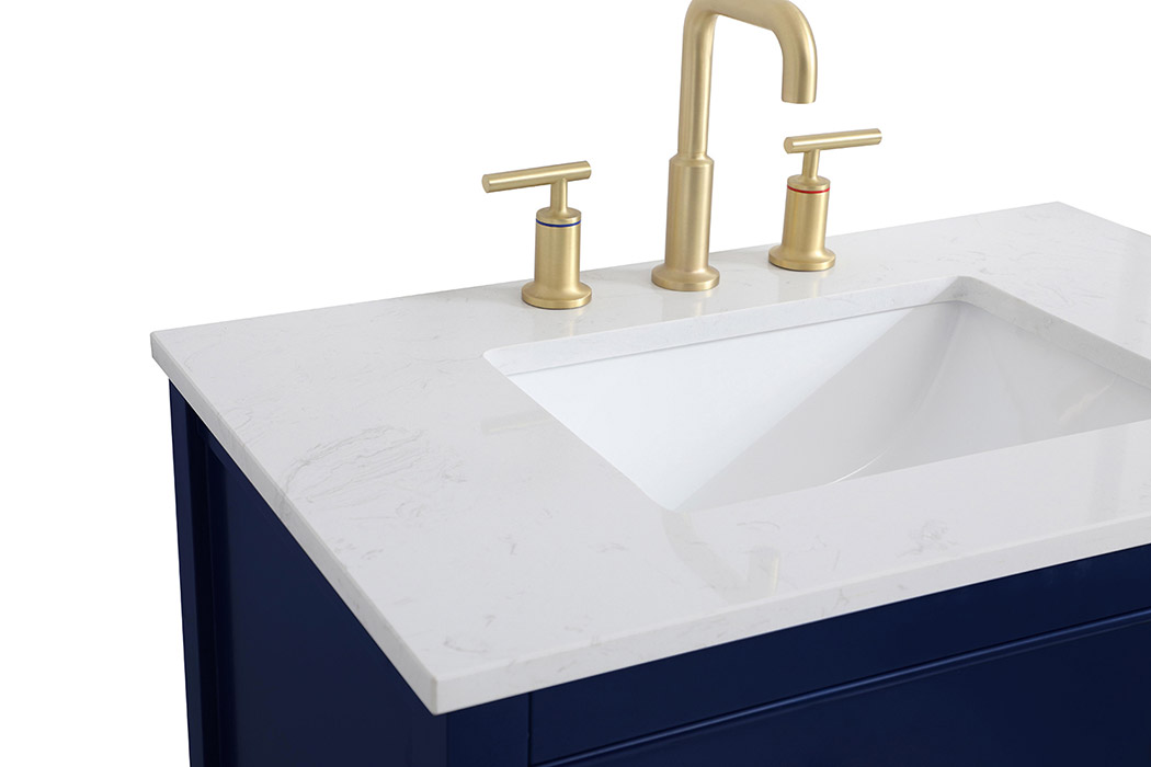 Elegant Bathroom Vanity - Blue (VF19030BL)