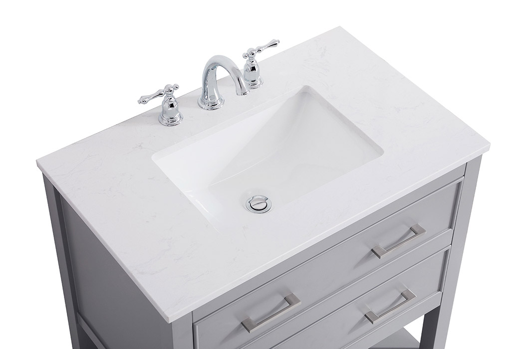 Elegant Bathroom Vanity - Gray (VF19030GR)