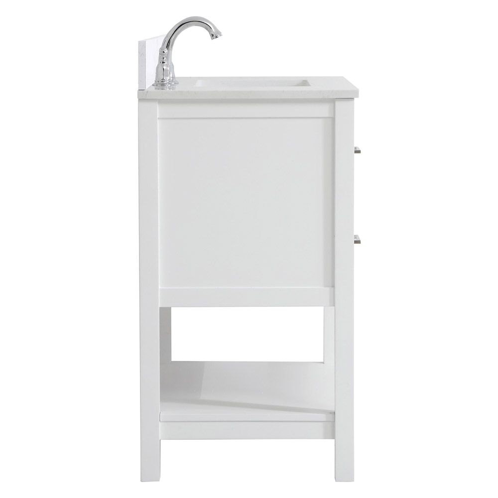 Elegant Bathroom Vanity - White (VF19030WH-BS)