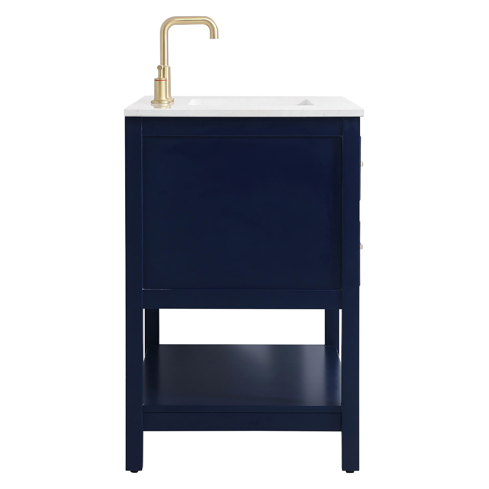 Elegant Bathroom Vanity - Blue (VF19036BL)