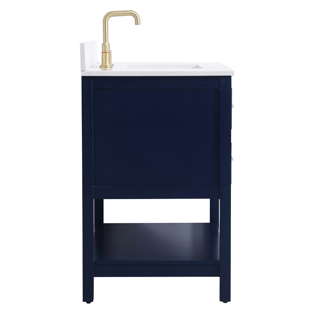 Elegant Bathroom Vanity - Blue (VF19036BL-BS)