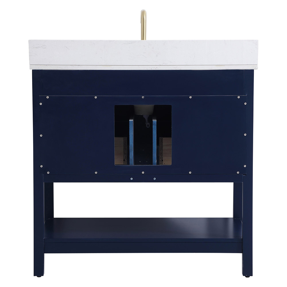 Elegant Bathroom Vanity - Blue (VF19036BL-BS)