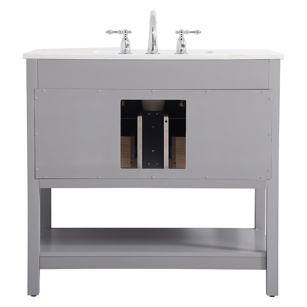 Elegant Bathroom Vanity - Gray (VF19036GR)