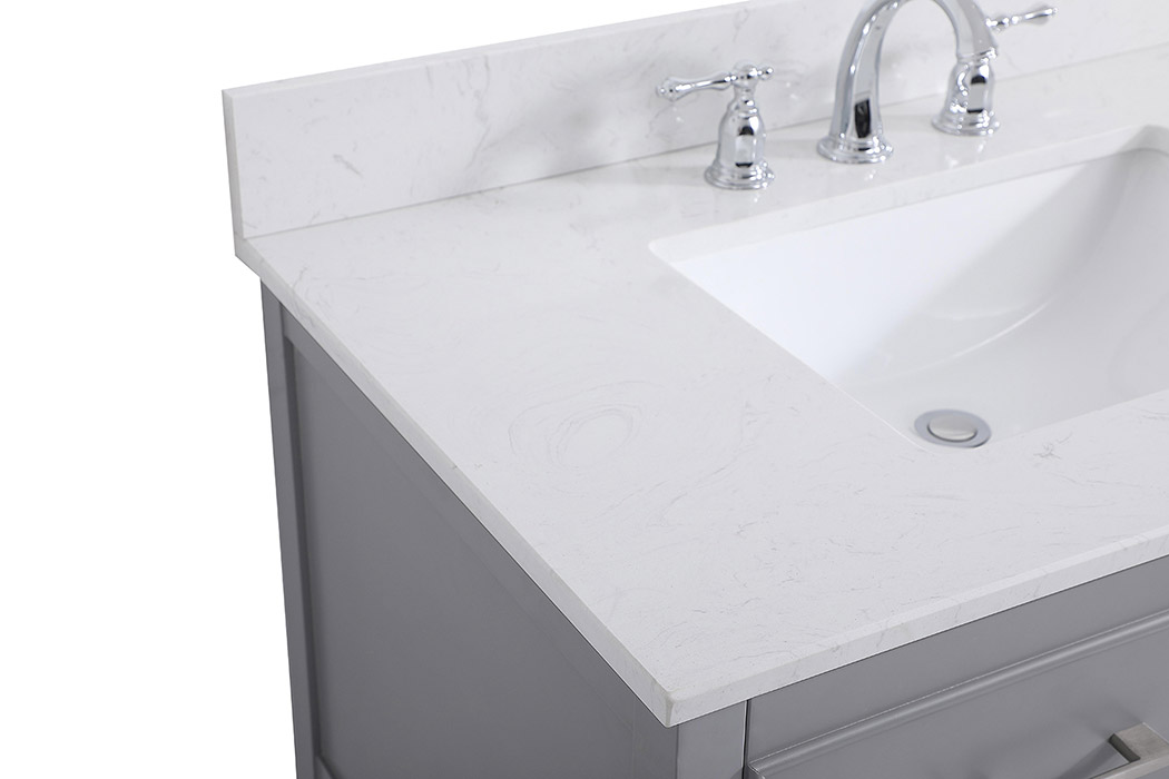 Elegant Bathroom Vanity - Gray (VF19036GR-BS)